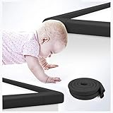 Vicloon Edge Protectors, 2M * 2 Roll Foam Safety Strip, Kids Anti Collision Strip, Thicken Soft Protective, Edge Corner Guard for Baby, Kids and Child - Black - Image 7