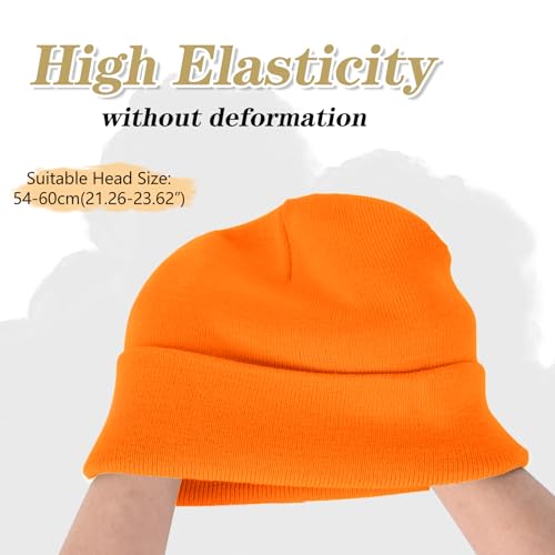 Image of ZOORON 1&2 Packs Beanie for Men Women Men's Beanie Hat Acrylic Knit Cuff Beanie Cap Slouchy Knit Skull Cap Warm Winter hat