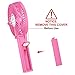 VersionTECH. Portable Handheld Fan, Powerful+Durable+4000mAh+180° Foldable, Mini Table Fans with USB Rechargeable Battery Operated Cooling Accessories for Personal Use, Travel, Office Pink