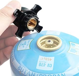Jeebel Camp valve cartridge adapter for Campingaz CV connection cartridges with screw thread