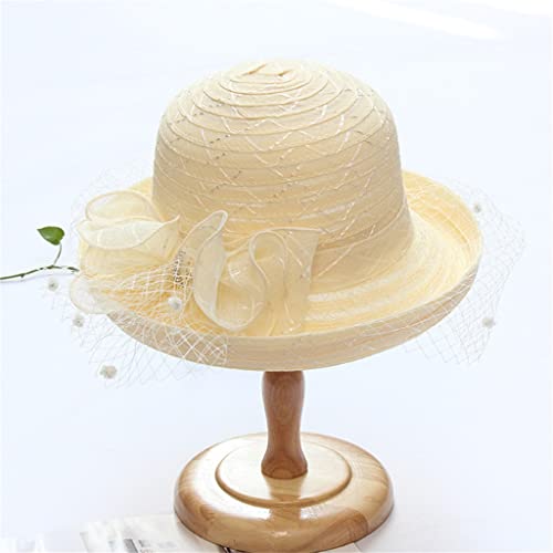 Chapeau de soleil d'été contre l'éblouissement en maille dentelle chic