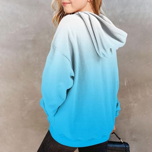 Sweatshirts For Teen Girls Long Sleeve Cute Hoodies Tie Dye Oversized Hooded Sweatshirts Loose Pullover Shirts Pockets4