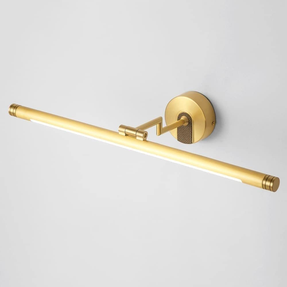 HYJAUSXB LED Vani Mirror Light Copper Wall Lamp for Makeup Anti-Fog Bathroom Fixture Lighting Slish Illuminated Sconce Cabi.