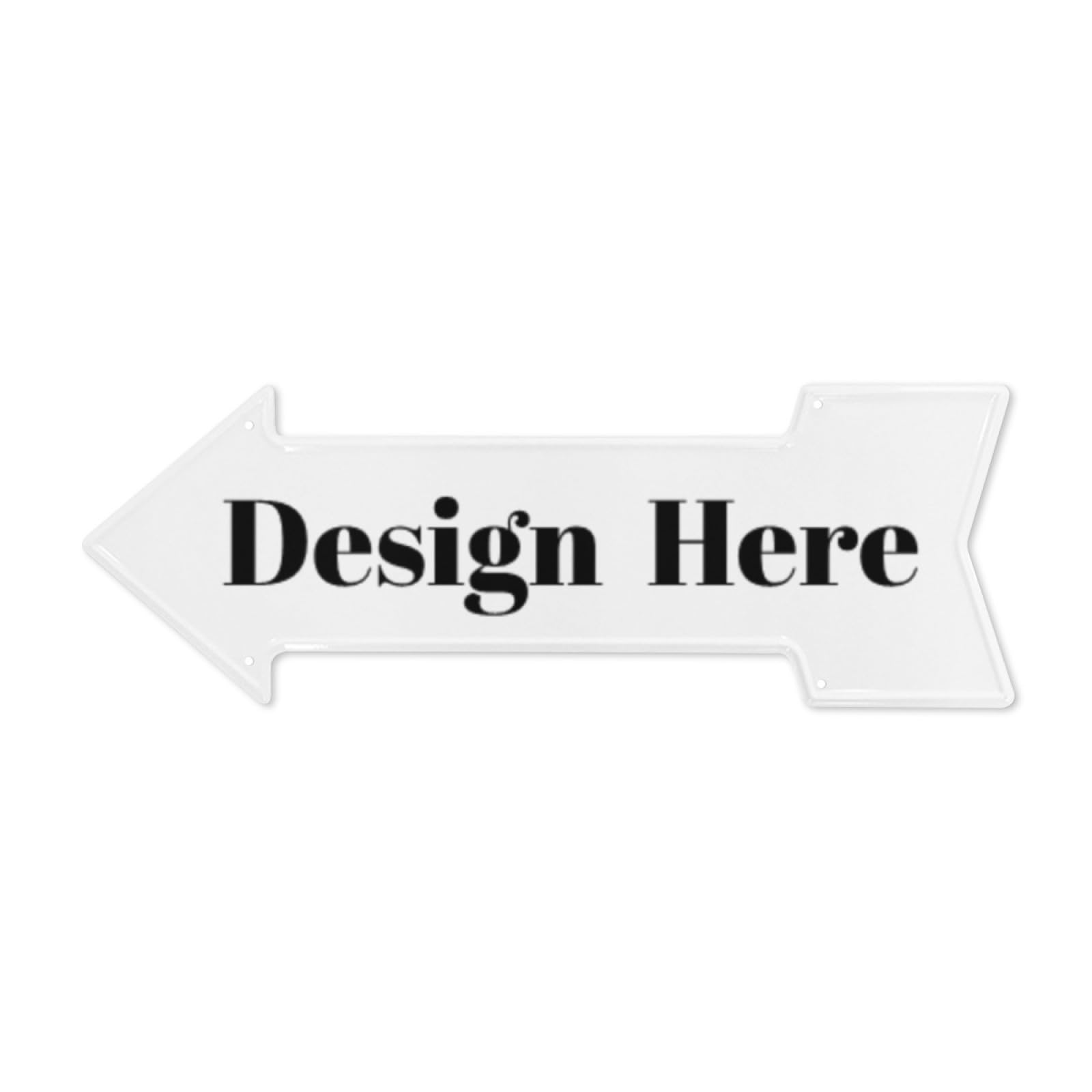 DJNGN Personalised Left Arrow Metal Sign, Custom Arrow Signage Road Sign Street Sign Delivery Sign Business Plaque for Outdoor Street Indoor Cafe Bar Home Shop Man Cave Decor Gift Sign