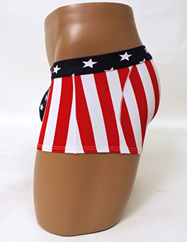 Men's USA Flag Pouch Brief Trunk American Flag Swimsuit3