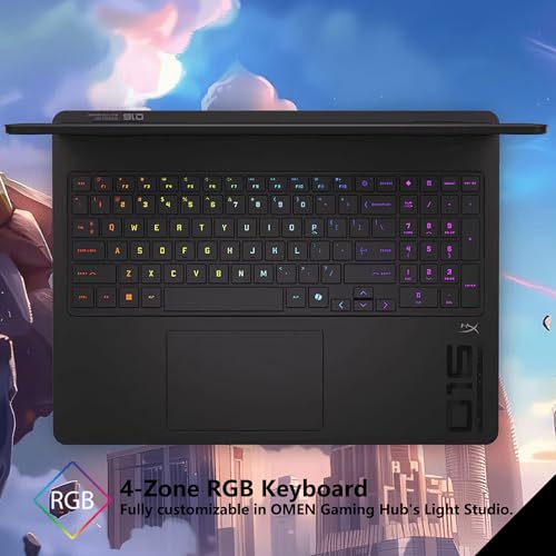 Image of HP OMEN 16 Gaming Laptop | 16 inch WQXGA 240Hz IPS 100% sRGB | AMD Ryzen AI 9 365 (50 NPU Tops) | 32GB DDR5 1TB SSD | GeForce RTX 5070 8 GB GDDR7 DLSS 4 | RGB Backlit Wi-Fi 6E Win11 w /DLCA Accessory