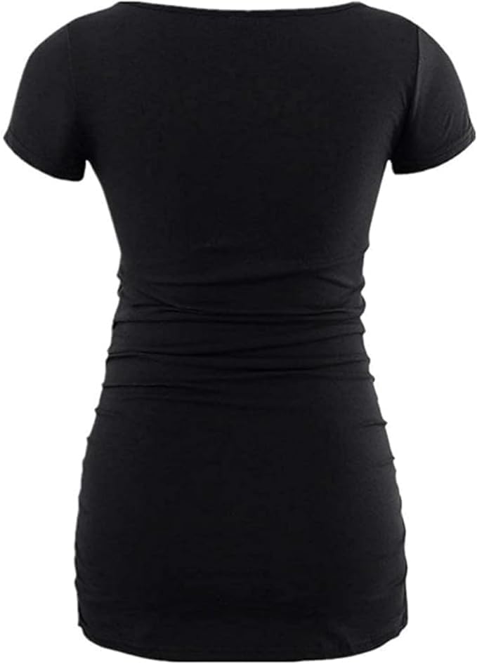 Funny Maternity Shirts for Women - Soft Comfortable Graphic Womens Pregnancy Tops Short Sleeve - Image 4