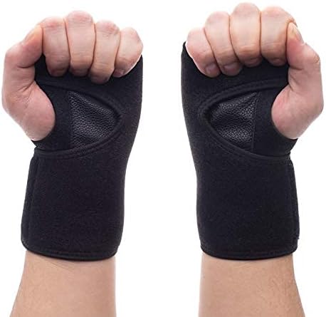 ForetraPAIR of Advanced Wrist Support Carpal Tunnel Splint - Black Wrist Brace for Immediate Pain Relief from Carpal Tunnel Syndrome CTS, Wrist Pain, Sprains, RSI and Arthritis (Includes Right and Left)