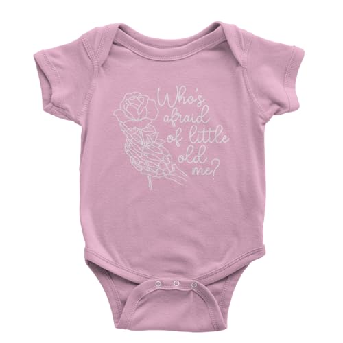 The Pxv One-Piece Who's Afraid of Little Old Me Newborn Light Pink Romper