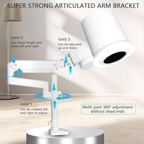 Aspiradora de Polvo para Uñas 80W con Luz LED miniatura 2