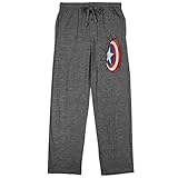 Marvel Comics Captain America Shield Smash Print Men's Loungewear Lounge Pants Large