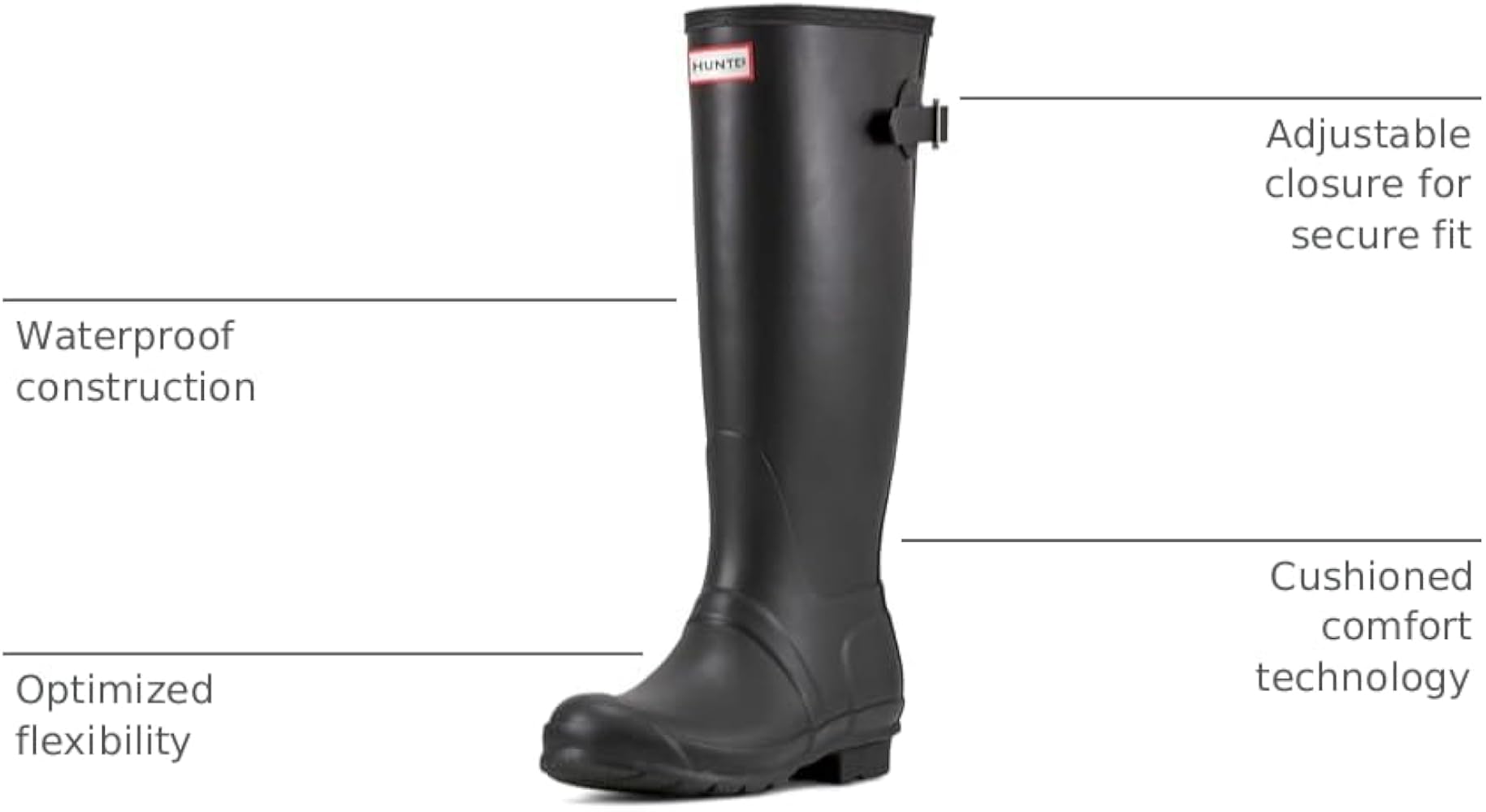 Amazon.com | Hunter Women's Original Tall Back Adjustable, Black Amazon.com | Hunter Women's Original Tall Back Adjustable, Black