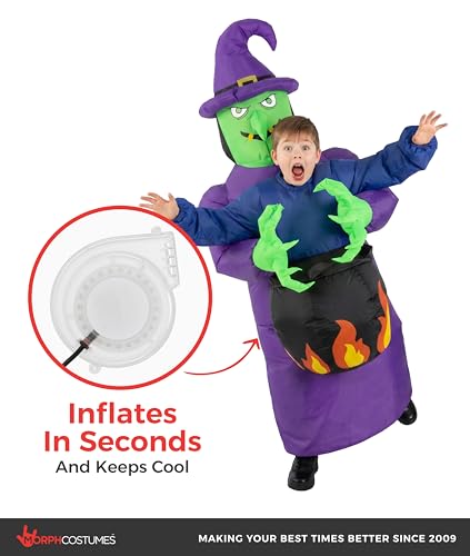 Disfraz Inflable de Bruja para Niños y Niñas miniatura 7