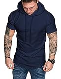 【HOCHWERTIGES MATERIAL】: Das Material ist leicht und atmungsaktiv, leitet Schweiß ab und trocknet sehr schnell. Die Mischung aus Baumwolle, Polyester und Spandex macht das Tshirt zu einer Verbesserung der Stoffstärke.