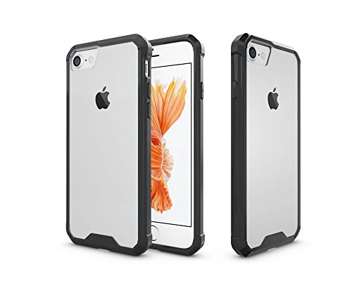 Iphone 7 Case, Hybrid Shock Modern Slim Grip Cell Phone Case For Apple Iphone 7 (2016) (Black) #TOP2