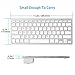 OMOTON Ultra-Slim Wireless Keyboard - Compatible with MacBook, iMac, Mac Mini, Mac Pro & PC - PureWhite