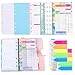 A6 Planner Refill, A6 Planner Inserts 1Set 6-Hole Binder Inserts Complete Budget Binder Replacement Kit with Weekly Monthly Plan, Financial Page, Paper Divider