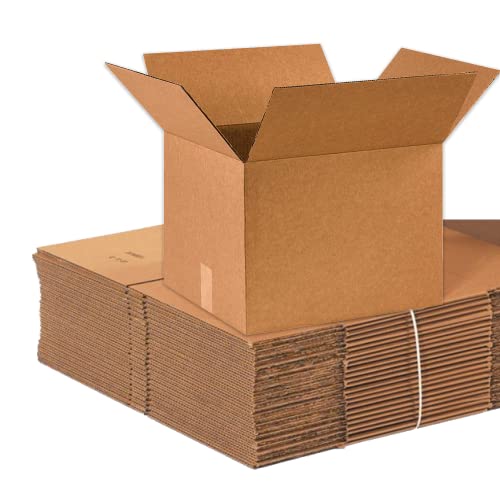 Image of BOX USA Shipping Boxes 16 inchL x 14 inchW x 12 inchH, 25-Pack Medium Corrugated Cardboard Boxes for Shipping, Mailing, Packing, Packaging and Storage