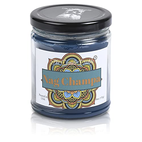 Nag Champa Scented Candle - Inscense- 6 Ounce Jar Candle- Hand Poured In Indiana #TOP8