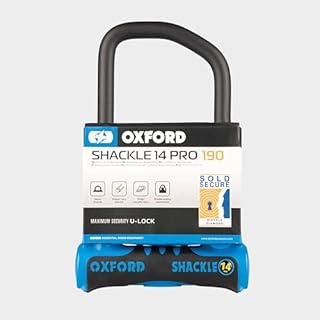 Oxford Shackle14 Pro U-Lock 260mm x 177mm. Diamond Rated Bicycle and Electric Bike Lock