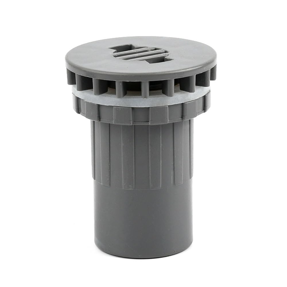 Pipe Drainage Joint Inlet Outlet Drainage Connector for Water Pool, ID 20~50mm PVC Pipe Aquarium Fish Tank Drain Joint 1pc(Grey,50mm)