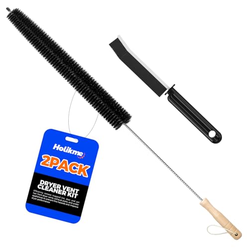 Holikme Dryer Vent Cleaner Kit Clothes Dryer Lint Brush Vent