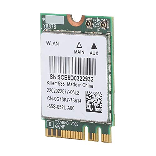 Killer 1535 R3 Wireless Card Killer 1535 Mac 9Cb6D00A420D For Killer 1535Ac Dual Band 802.11Ac Ngff M.2 867Mbps Bluetooth 4.1 Game Wireless Network Card