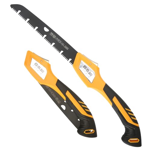 Folding Camping Saw Pruning Hand Saw, Portable Survival Saw Backpacking Tree Limb Cutter Garden Pruner tool for Camping, Dry Wood and Trees