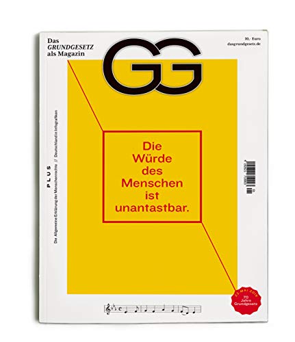 Preisvergleich Produktbild GG - Das Grundgesetz als Magazin: Die Würde des Menschen ist unantastbar