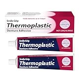 Thermoplastischer Zahnprothesenkleber, 2 Stück Haftcreme für Zahnprothesen, Thermoplastic Denture Adhesive, Sicherer Thermoplastischer Für Zahnprothesen Haftmittel, Lang Haltender Zahnkleber