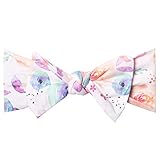 Copper Pearl Baby Stretchy Soft Knit Headband Bow"Bloom"