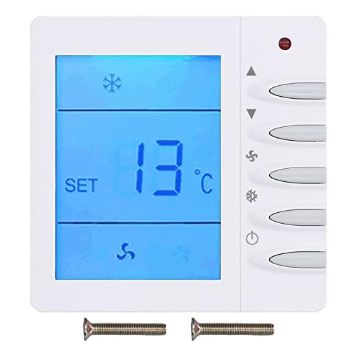 Termostato LCD Programável Universal - Termostato Digital Inteligente Para Aquecimento Doméstico E Ventilador De Ar Condicionado Central 220V - Melhor Termostato Para Uso Doméstico