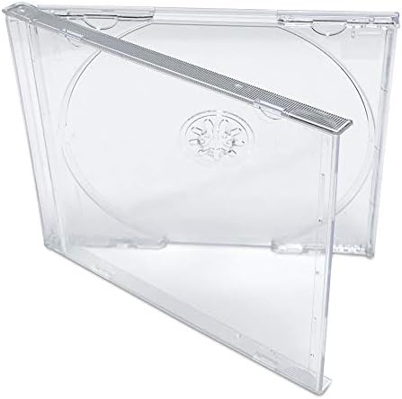 KEYIN Standard Clear CD Jewel Case - Premium, 10 Pack