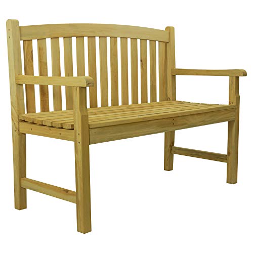Woodside Outdoor Wooden 2 Seater Bench - Image 4