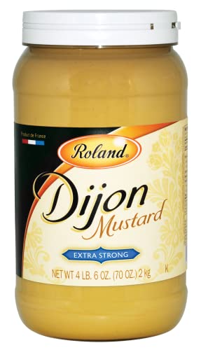 Roland Foods Extra Strong Dijon Mustard, Specialty Imported Food, 4.4-Pound Jar