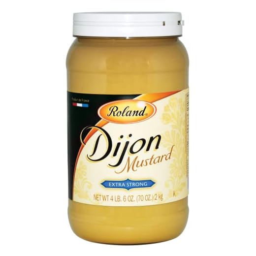 Roland Foods Extra Strong Dijon Mustard, Specialty Imported Food, 4.4-Pound Jar