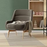 Bodenschutzmatte 140 x 185 cm rutschfest Und Einfach zu Reinigen Bürostuhlunterlage Stuhlunterlage Maß Nach Wunsch für Laminat, Parkett Fliesen, Ideal Fürs Homeoffice, Transparente Farbe