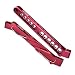 GPM for Arrma 1/7 Limitless V2 Speed Bash Roller-ARA7116V2 Upgrade Parts Aluminum 7075-T6 Front+Rear Chassis Brace - 2Pc Set Red