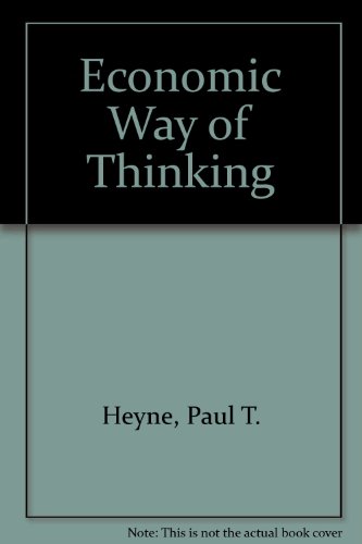 Economic Way of Thinking 057417530X Book Cover