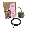 Green Feathers Wired Network Bird Box & Wildlife HD Camera PoE Version (Camera Only) (Camera + 20m Cable)