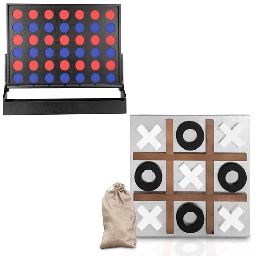 Play Platoon Wall Mounted Giant 4-in-a-Row & Magnetic Tic Tac