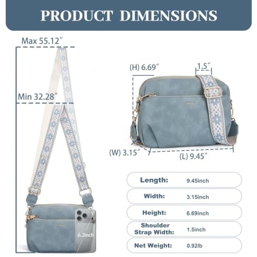 Image of Crossbody Bag for Women Vegan Leather Handbag Purse Anti Theft RFID
