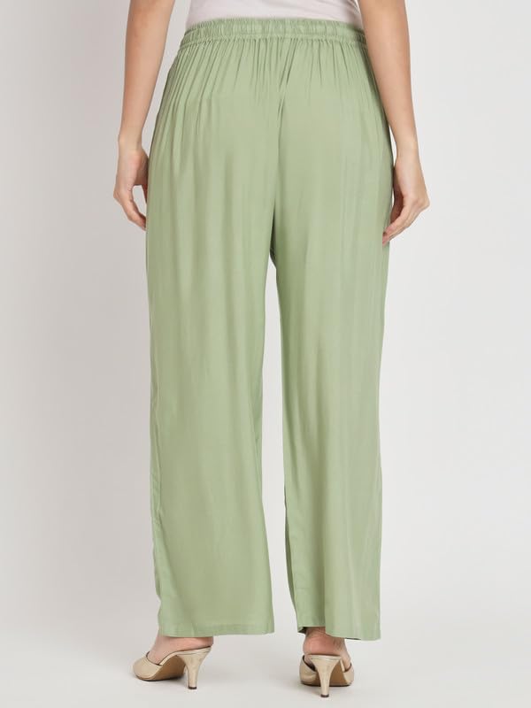 Image of Soft Colors Relaxed Fit Pocket Palazzo
