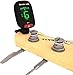 Tuner On Guitar - Clip-On Tuner for All Instruments, Guitar, Ukulele, Bass, Violin, Chromatic Tuning Modes, Fast & Accurate, Easy to Use, Auto Power Off, Battery Included.