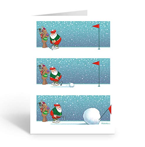 Stonehouse Snowball Putting Christmas Card