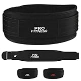 ProFitness Weight Lifting Belt (4 Inchs Wide) - Comfortable & Durable Weightlifting Workout Belt - Great Lower Back & Lumbar Support for Squats, Deadlifts, Gym Workouts - for Men & Women
