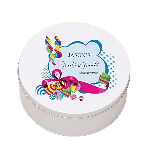 Image of ukgiftstoreonline Personalised Any Name Sweet Storage Tin Gift
