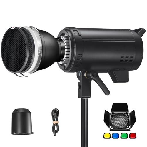 🔥【Lampeggio continuo】Godox DP600IIIV Strobe Light ricarica rapida,breve durata del flash da 1/2000 sec.a 1/800 sec.,luce di modellazione da 30W,ricarica più rapida,le impostazioni definite dall'utente vengono salvate dopo 3 secondi,ripristinate dopo il riavvio.