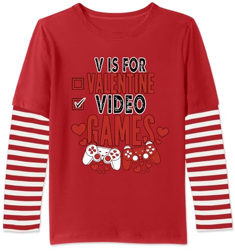 Image of BesserBay Valentines Day Unisex Kids Long Sleeve Top 2-14 Years
