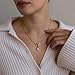Amicon Gold Layered Necklaces for Women,Dainty 14k Gold Plated Stackable Pearl Choker Necklaces for Women,Trendy Layering Pendant Jewelry Set Gifts